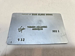 Placa de boleto de validación vintage de Virgin Atlantic Airways # 11 - Imagen 1 de 6