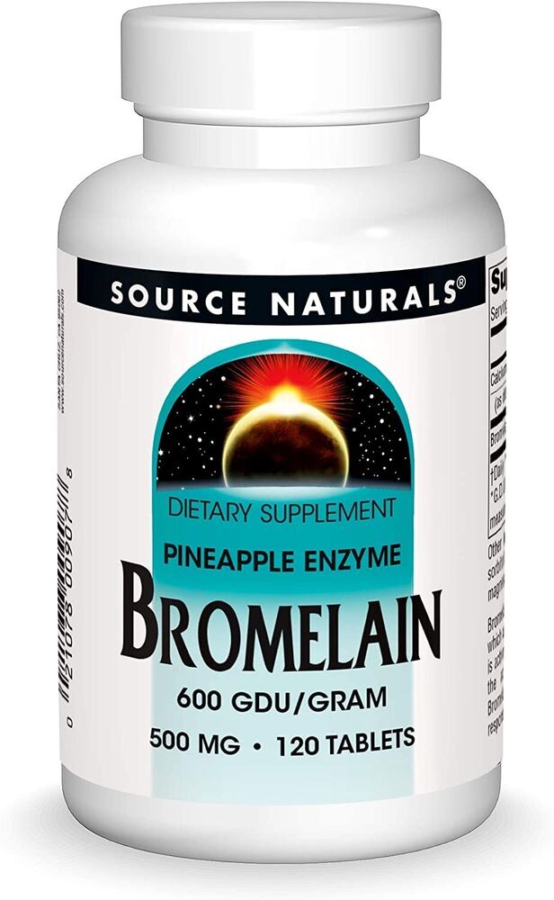 Source Naturals,  Bromelain 600 Gdu/g,  500 mg  Proteolytic Enzyme -120 Tabs