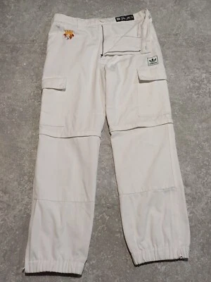 Adidas Tyshaw Jones Pantalones Cortos de Skate Boarding Hombres W30 L32 Blanco Foto 1 de 4