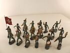Elastolin Bundle Of 18 Soldiers Parade Swiss Music 1939 Swiss Old 65 Mm Rare