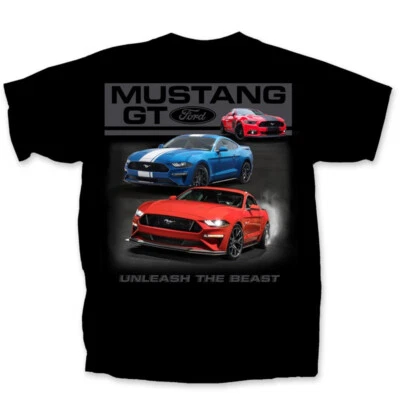 Camiseta Unleash The Beast Late Model Mustang GT - ¡Se envía a todo el mundo y GRATIS a EE. UU.! Foto 1 de 2
