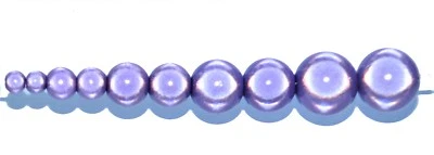 pangaeawalker AAA quality round miracle beads of 4, 5, 6, 8, 10, 12 mm, purple - Image 1 of 2