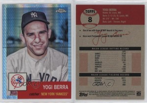 2022 Topps Chrome Platinum Anniversary Prism Refractor Yogi Berra #8 HOF
