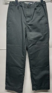 Old Navy Boys Khaki￼ Pants/ Size 6 /Straight Cut/ Built In Flex/ Dark Gray Color - Picture 1 of 4