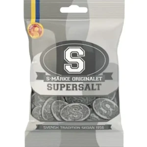 6x80g S-Märke Supersalt Candy People liqourice candy bags - Picture 1 of 1
