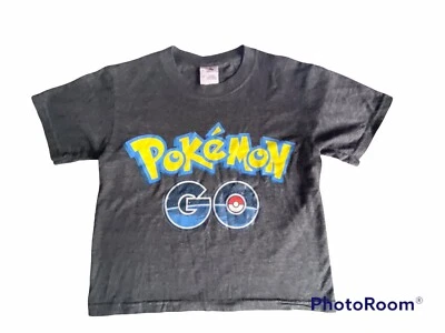 Camiseta Pokemon Go Niños, Gris de Fruit of the Loom Comp. talla 5-6, leer descripción. Foto 1 de 4