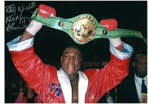 Frank Bruno boxing signed 16" x 12" colour photo *Registered Dealer Sale* - Picture 1 of 2