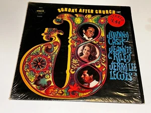 Sunday After Church Johnny Cash Jeannie C. Riley Jerry Lee Lewis Gospel LP 22S - Picture 1 of 4