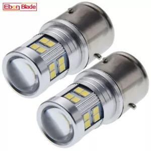 Pair 6V 6 Volt BA21S LED Bulb Old Car Auto Machine Light Projection Lamp White - Bild 1 von 8