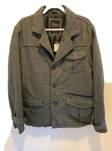 Mens Size Large Gray Poly&wool Coat From rue 21 - Picture 1 of 11