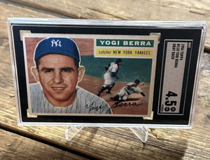 1956 Topps Yogi Berra Gray Back SGC 4.5