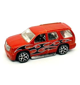 Mattel Hot Wheels '07 Cadillac Escalade en naranja-rojo con tampo, ¡como nuevo! - Imagen 1 de 4