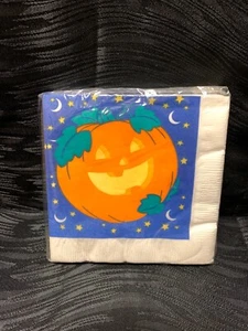 Serpientes de Colección Años 90 Selladas HALLOWEEN Papel Bebida Jack O Linterna Luna Estrellas Gibson - Imagen 1 de 12