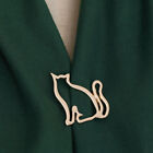 Cute Hollow Small Cat Brooch For Women Personality Shawl Suit Sweater P-R2
