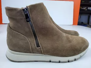 Easy Spirit Womens Ives Ankle High Bootie Dark Taupe Suede 8.5M (lot177) - Picture 1 of 10
