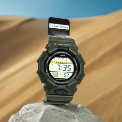 Casio G Shock GD010-3 military green digital watch 10 year battery - Image 1 of 4