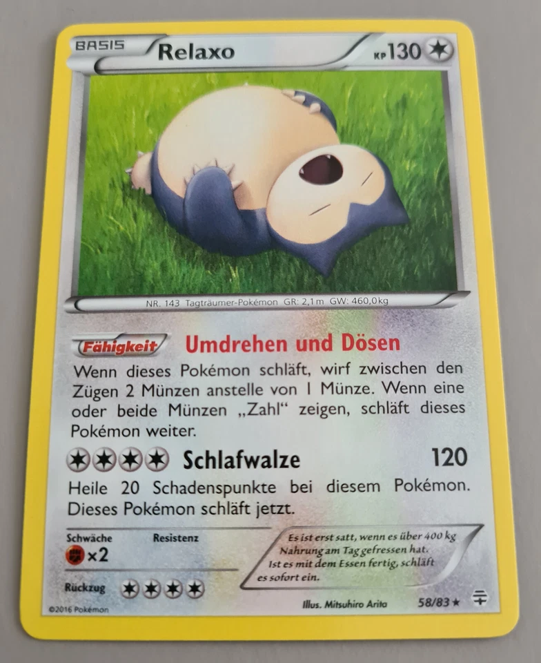 Relaxo # 58/83 Rare Sammelkarte aus Generationen 2016 Pokemon Deutsch Mint - Bild 1 von 3