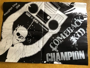COMEBACK KID / CHAMPION 2004 European Tour Poster, Melodic Punk, Hardcore - Picture 1 of 2