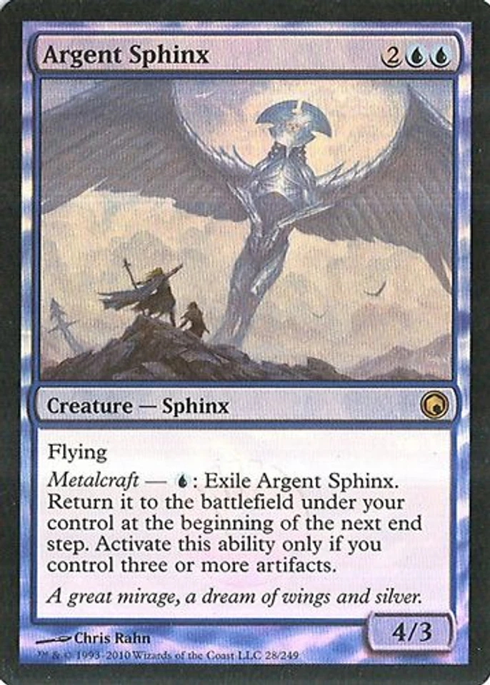 MTG - Scars of Mirrodin - Argent Sphinx - Foil - NM - Image 1 of 1