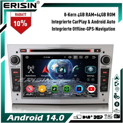 Android 14 64GB DVD Autoradio GPS DAB+ Opel Corsa Antara Zafira Vectra C Vivaro - Bild 1 von 4