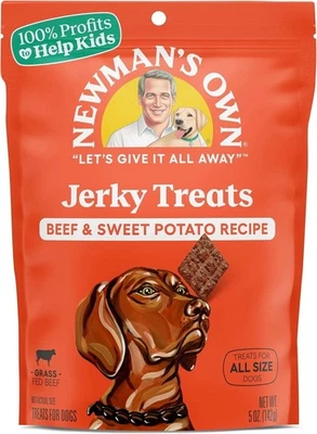 Newman's Own Jerky Treats for Dogs, 5 Count (Pack of 6), No Artificial Color  Foto 1 de 4