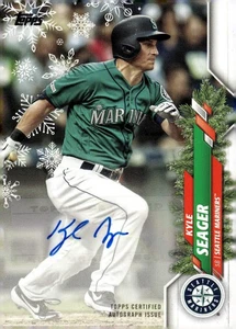 2020 Topps Holiday Baseball #HWA-MK Kyle Seager 3B Seattle Mariners Autogramm /500 - Bild 1 von 2