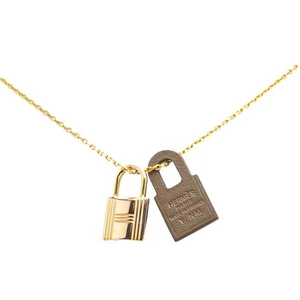 HERMES O'Kelly PM Cadena Motif Necklace Women 【Used】 - Picture 1 of 4