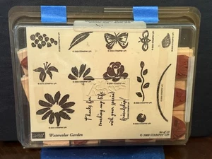 Stampin’ Up! 9526-00 Watercolor Garden 2000 Full Set Of 13 - Rubber Stamp - Picture 1 of 1