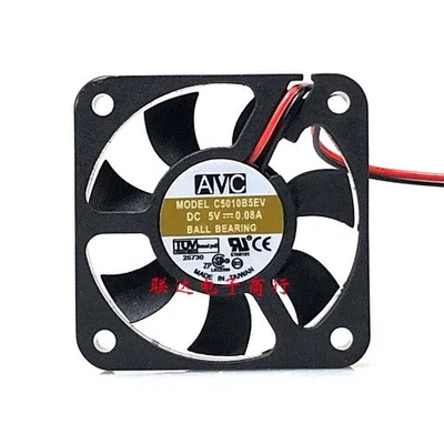 AVC C5010B5EV 5V 0.08A 5CM 5010 CPU Fan - Image 1 of 3