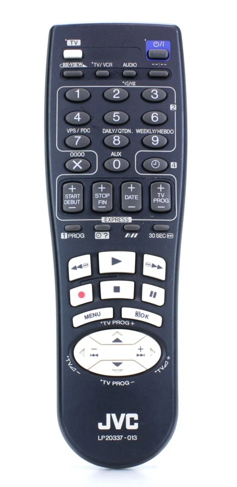 JVC LP20337-013 Télécommande d'origine pour Magnétoscope VHS   (Réf#G-818) - Photo 1/1