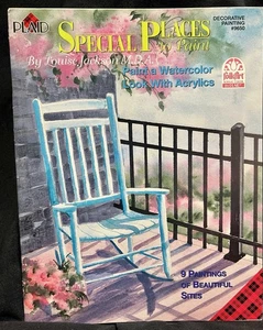 Vintage Decorative Tole Painting Bk Special Places By Louise Jackson - Picture 1 of 6