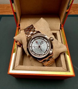 Tory Burch Classic Chronograph Ivory Dial & Rose Gold Tone Ladies  Watch TBW1033 - Afbeelding 1 van 7