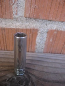 1970er Vintage 1/4" Antrieb x 3/8" Größe ** S-K *** tiefe Steckschlüssel 41912 & 6 Pt USA - Bild 1 von 9