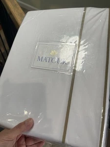 $750 Matouk Italy New F/Q Duvet 500TC Percale Ansonia Custom Color - Picture 1 of 5