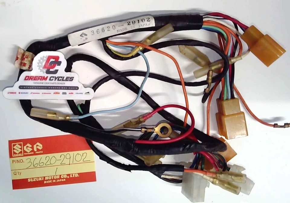 Arnés de cableado nuevo genuino Suzuki OEM No. 2 74-77 TC185 Ranger 36620-29102 TC Foto 1 de 1
