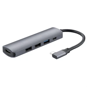 5-in-1 USB-C Hub HDMI 4K 30Hz USB 3.0 2.0 Ports + PD 100W Fast Charging - Picture 1 of 9