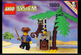 Lego Pirates 1889 Treasure Hold 100% Complete 1992 Vintage Set No Box Rare Toy