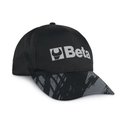 Cappellino Beta nero, design classico con visiera curva - Immagine 1 di 4