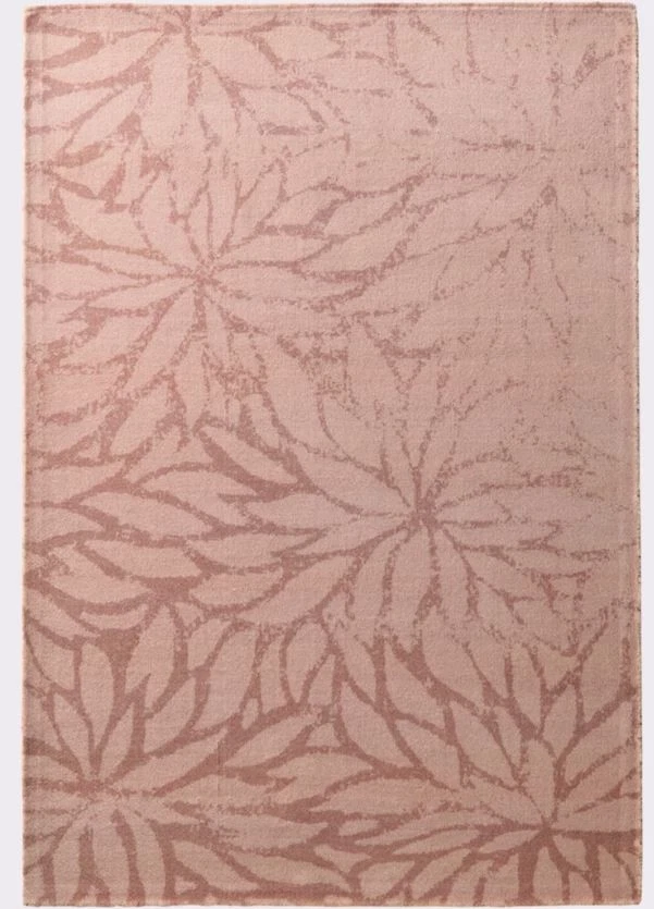 Teppich rosa 190 x 290 cm HEINE Kurzflor Blütenoptik altrosé Gr. 6 UVP:399€ P807 - Bild 1 von 3