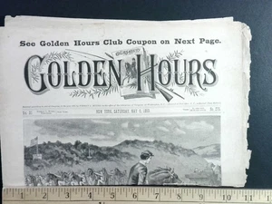 Golden Hours Vol XI May 6 1893 Norman L. Munro Illustrated Rare - Bild 1 von 3