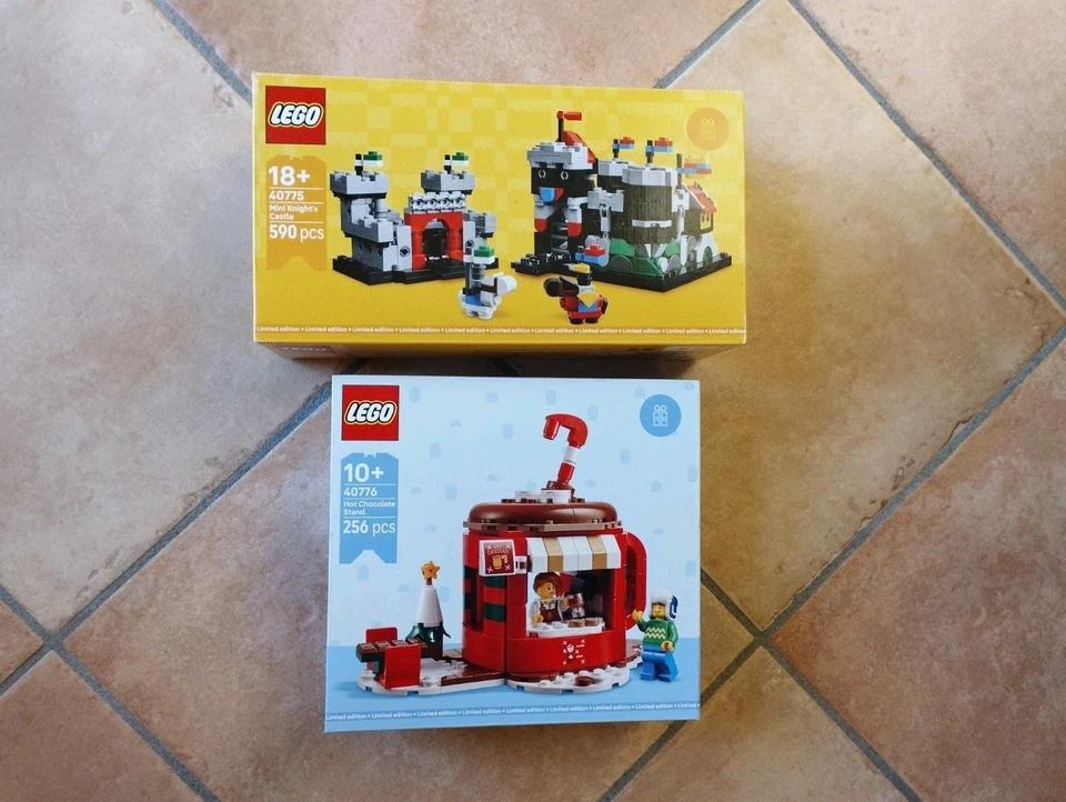 Lego 40775  Mini Castello Cavalieri + 40776 Bancarella Della Cioccolata ## Nuovo - Immagine 1 di 2