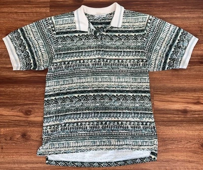 VINTAGE Nike Golf Polo Shirt Kids Size 10/12 Golfing Abstract 90s - Image 1 of 4