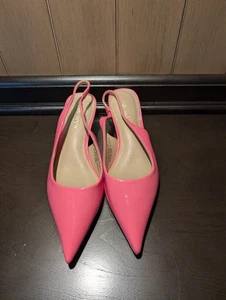 Mujer 8 Moda Verano Puntera Punta Punta Charol Cordones Gatito Tacones Medianos - Imagen 1 de 4