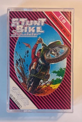 STUNT BIKE SIMULATOR - Silverbird - Commodore 64 C64 C128 - TESTED see photos - Image 1 of 4