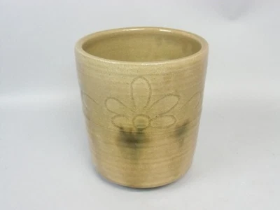 Florero de cerámica japonés Ki Seto ware Kabin Ikebana cerámica firmado FV159 Foto 1 de 4