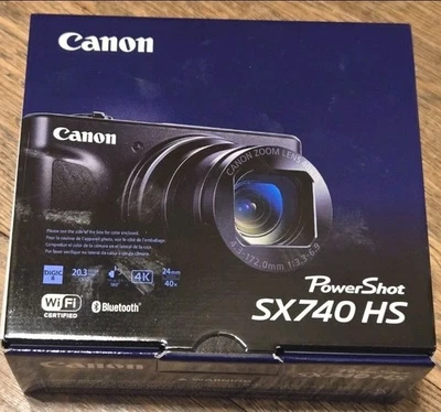 Canon PowerShot SX740 HS - Silver Digital Camera JAPAN IMPORT - BRAND NEW - Image 1 of 4