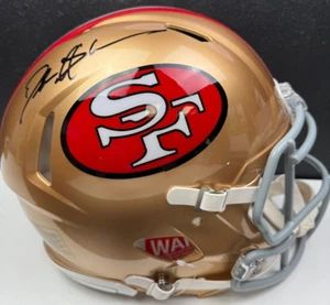 DEION SANDERS FIRMADO AUTO TAMAÑO COMPLETO AUTÉNTICO SAN FRANCISCO 49ERS CASCO BAJO INGENIO - Imagen 1 de 12