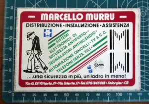 Murru antifurti Selargius ADESIVO STICKER VINTAGE NEW ORIGINAL - Bild 1 von 2