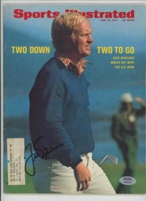Jack Nicklaus signed June 26, 1972 Sports Illustrated SI Magazine PSA/DNA auto - Image 1 of 2