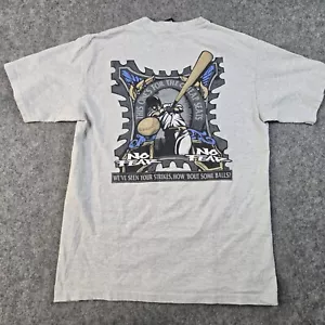 Vintage NO FEAR Baseball "How Bout Some Balls" T-shirt Sz L 90s Single Stitch - Picture 1 of 8